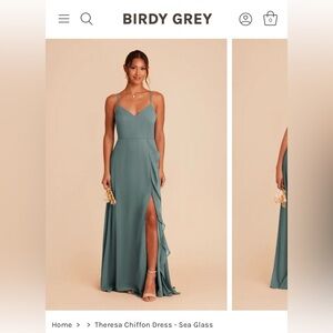 Birdy Grey Theresa NWT Chiffon Sea Glass